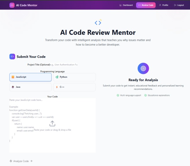 AI-Code-Mentor – screenshot 4
