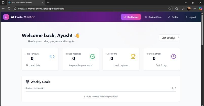 AI-Code-Mentor – screenshot 5