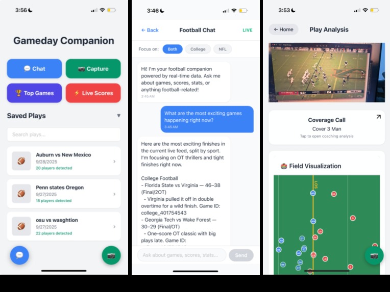 Gameday Companion – screenshot 1
