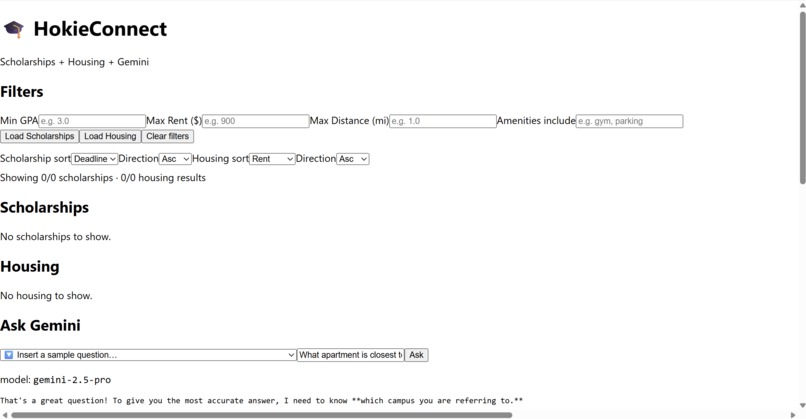 HokieConnect – screenshot 1