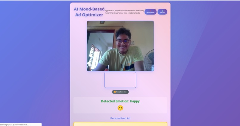 AI-mood-detector-ad hypothesis – screenshot 1