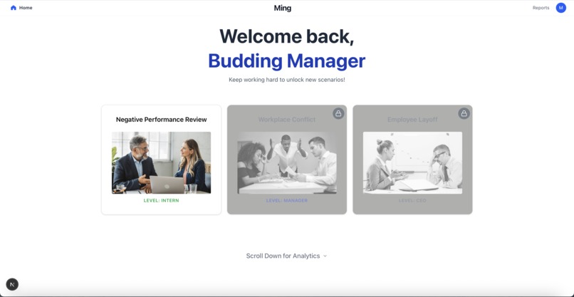 Ming Management Training, a personalized AI-native L&D coach – screenshot 5