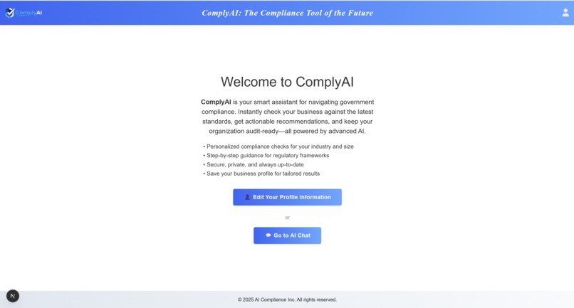 ComplyAI – screenshot 1
