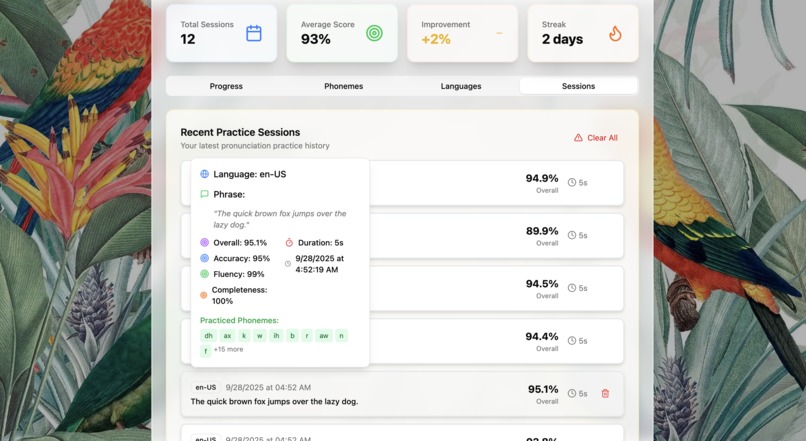 Parrot: AI Phonetics Coach – screenshot 14