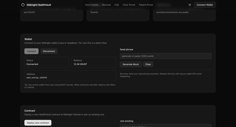 Midnight HealthVault – screenshot 2