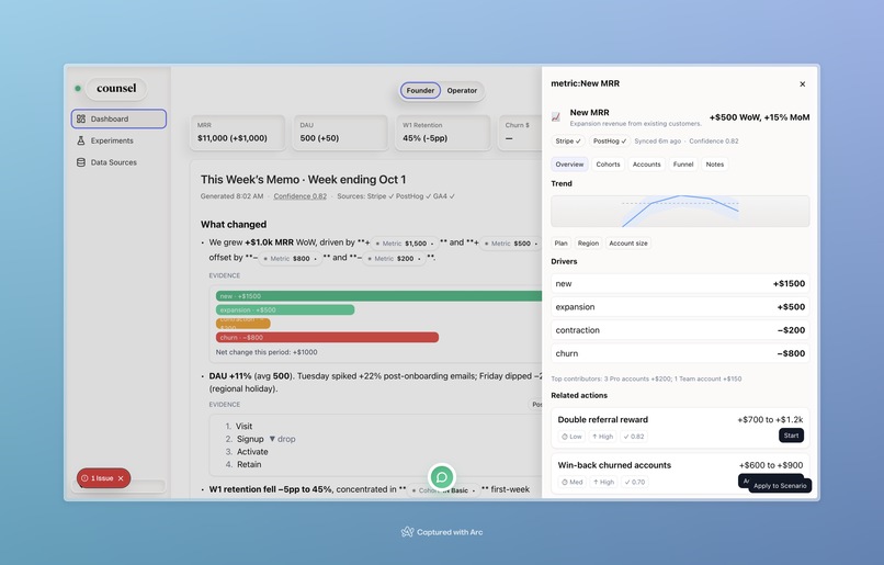 Counsel – screenshot 3