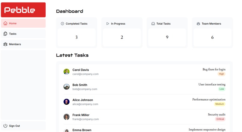 Pebble – screenshot 1