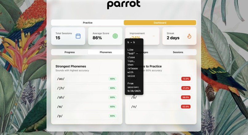 Parrot: AI Phonetics Coach – screenshot 13