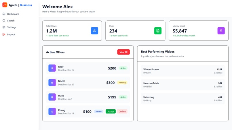 Ignite – screenshot 1