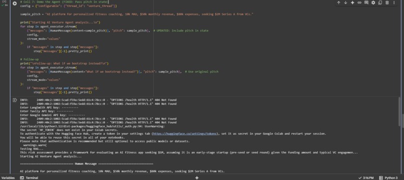 AI Venture Analysis Agent – screenshot 3