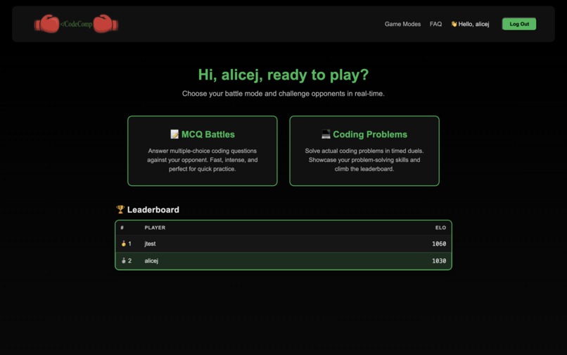 CodeComp – screenshot 2