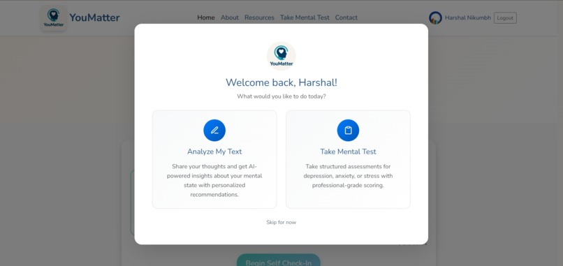 YouMatter-AI – screenshot 1