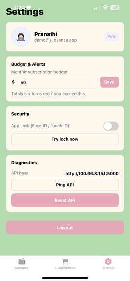 SubSense – screenshot 4