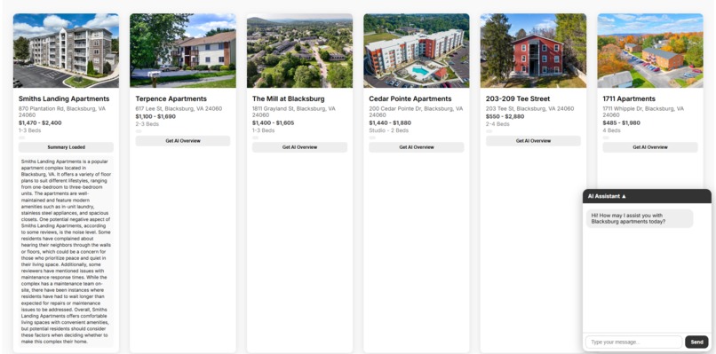 Blacksburg Apartment Finder – screenshot 2