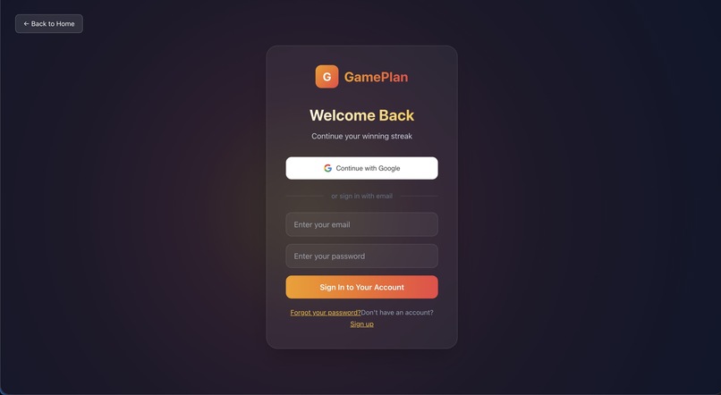 Game Plan – screenshot 1