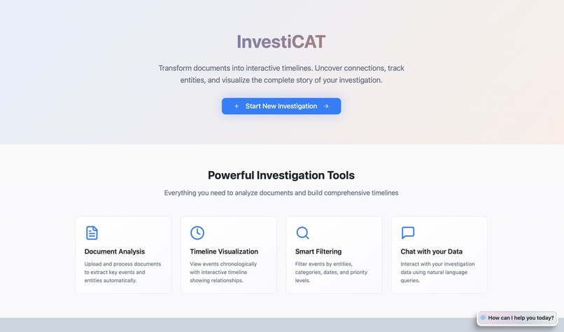 InvestiCAT – screenshot 1