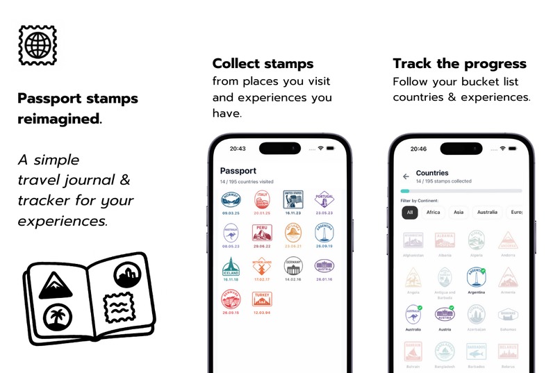 Stampie - Travel Journal – screenshot 1