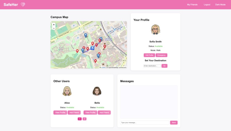 SafeHer – screenshot 1