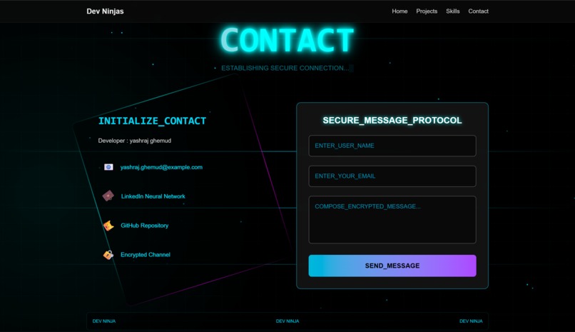 Dev Ninja Portfolio – screenshot 5