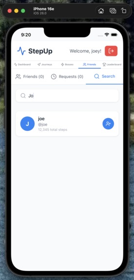 StepUp – screenshot 1
