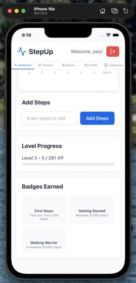 StepUp – screenshot 4