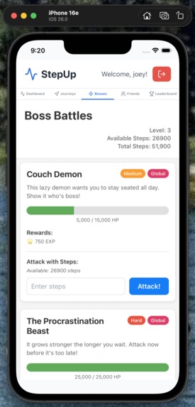 StepUp – screenshot 5