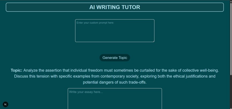 AI Writing Tutor (AWT) – screenshot 1