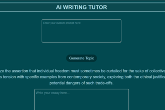 AI Writing Tutor (AWT)