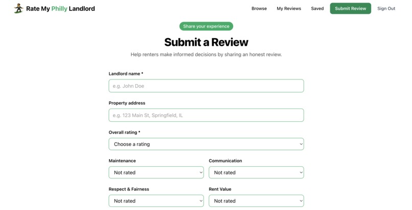 Rate My Philly Landlord – screenshot 5