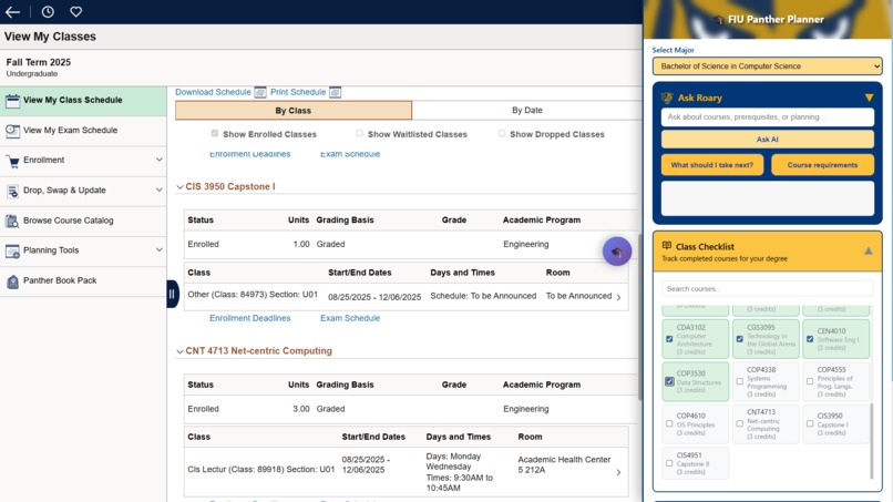 FIU Panther Planner – screenshot 2