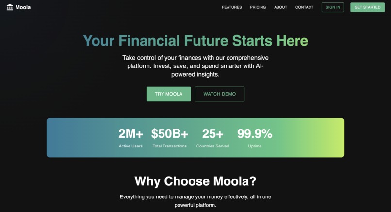 Moola – screenshot 2
