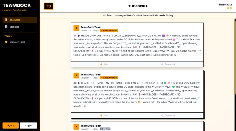 TeamDock – Breaking the Ice in Communities – screenshot 1
