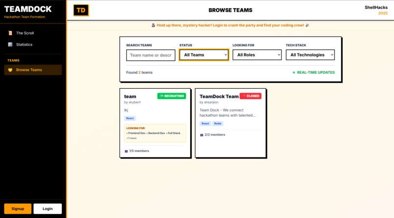 TeamDock – Breaking the Ice in Communities – screenshot 3
