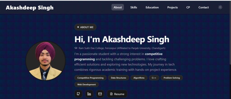 Akashdeep Singh Portfolio – screenshot 1