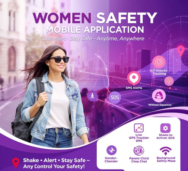 Women Safety – Mobile Application – screenshot 1