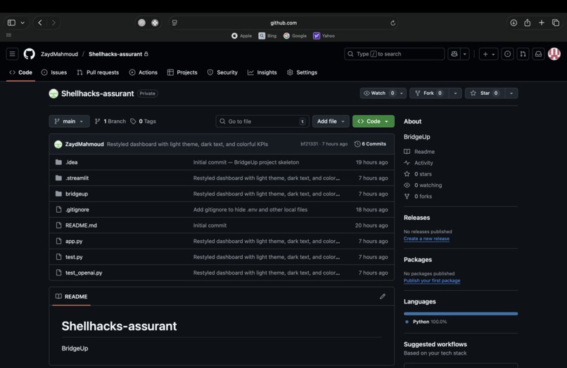 BridgeUp – Life After Graduation Dashboard – screenshot 7