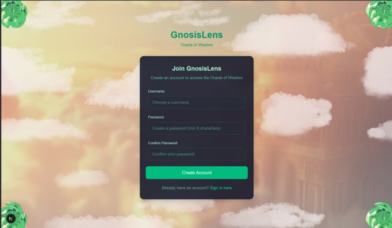 GnosisLens – screenshot 2