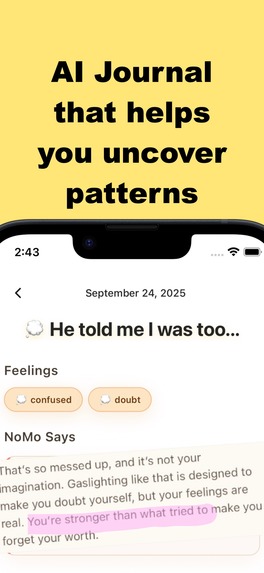 NoMo: AI Journal & Companion – screenshot 2