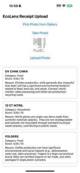 EcoLens – screenshot 1