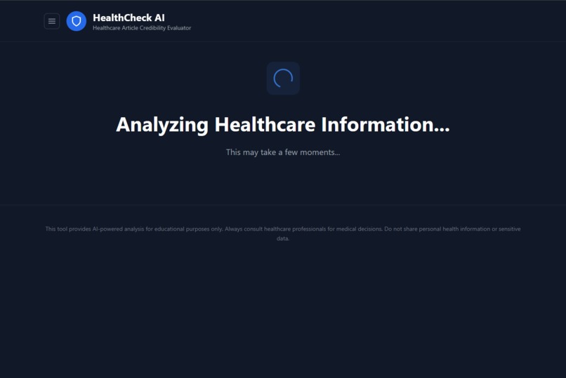 HealthCheck AI – screenshot 2