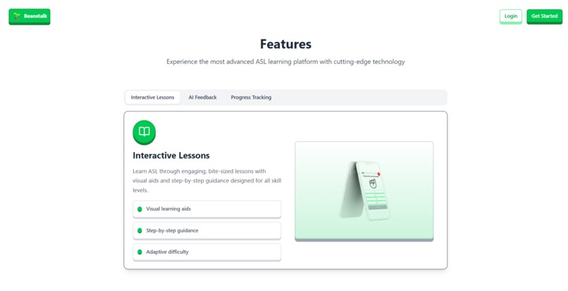 BeanStalk: AI-Powered Sign Language Learning Platform – screenshot 7