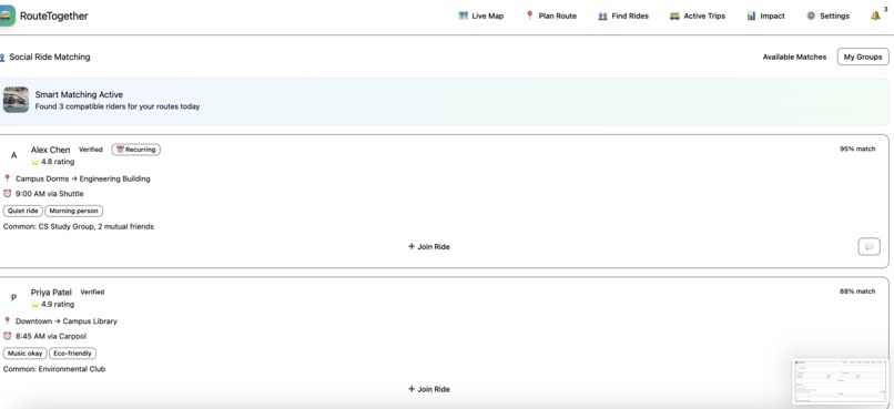 RouteTogether – screenshot 4