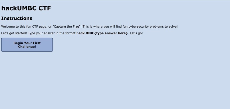 A Fun And Friendly CTF - For & By High Schoolers – screenshot 1