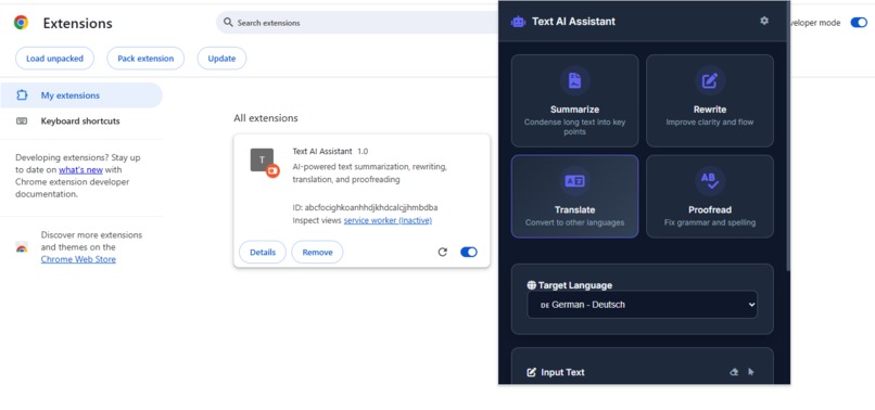 Text AI Assistant – screenshot 1