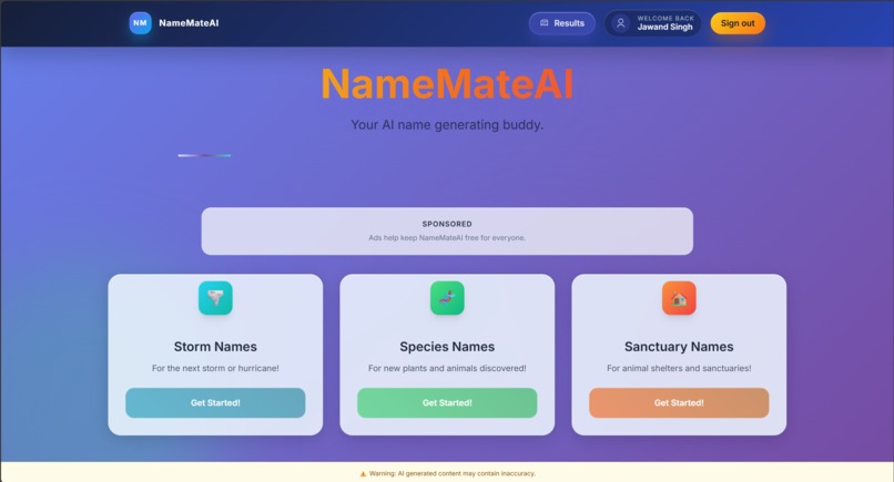 NameMateAI – screenshot 3