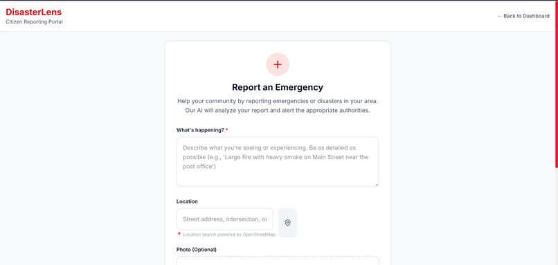 DisasterLens – screenshot 2