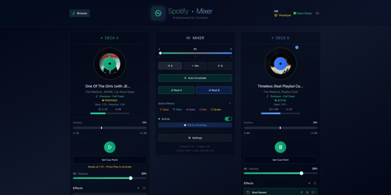 Spotify-Mixer – screenshot 2