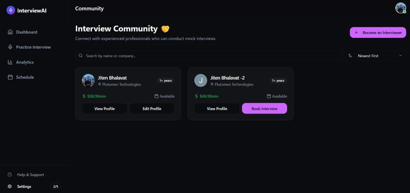 InterviewAI – screenshot 1
