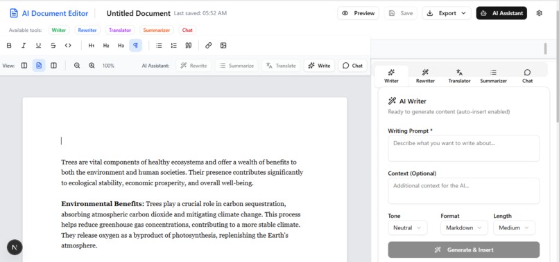 Ai Document Write – screenshot 2