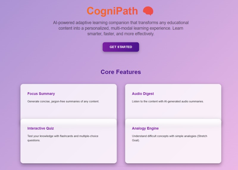CogniPath – screenshot 1